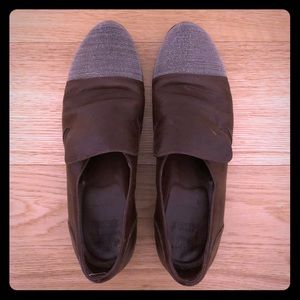 Brunello Cuchinelli brown loafers